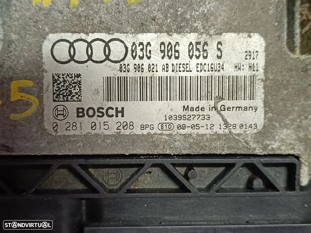 Motor golf 5 1.9TDI 105cv BLS caixa 5 velocidades KBL 2009 - 13