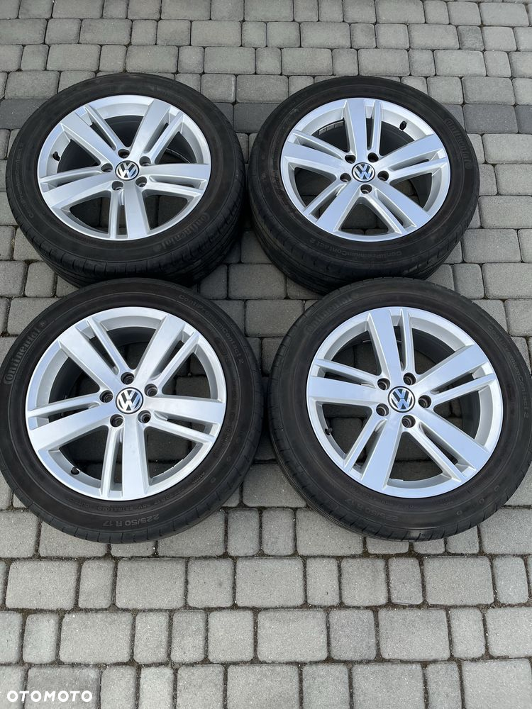 Alufelgi 5x112 17 cali Vw Passat Sharan Golf Jetta opony 225/50/17 - 7