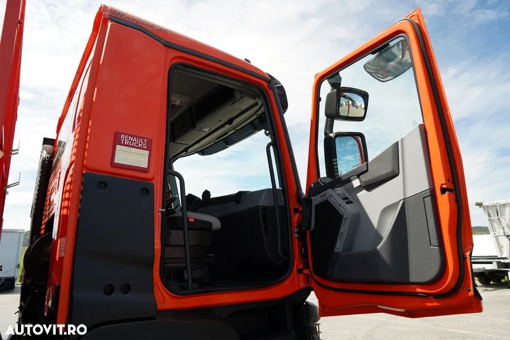 Renault C 430 / 6x4 / LIVRARE 6.2 M + CUPTOR HIAB X-DUO 188 / EXTENSIE 15 M / RADIOCOMANDĂ / FURCĂ / ROTATOARE - 37