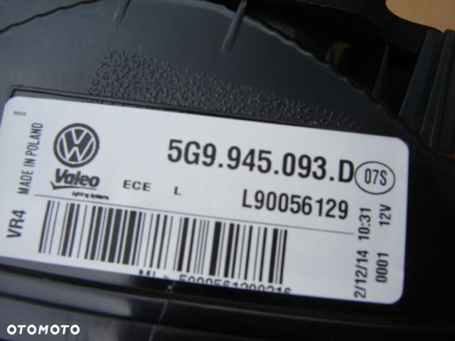 VW GOLF VII LAMPA TYŁ 5G9945093 D NOWA - 2