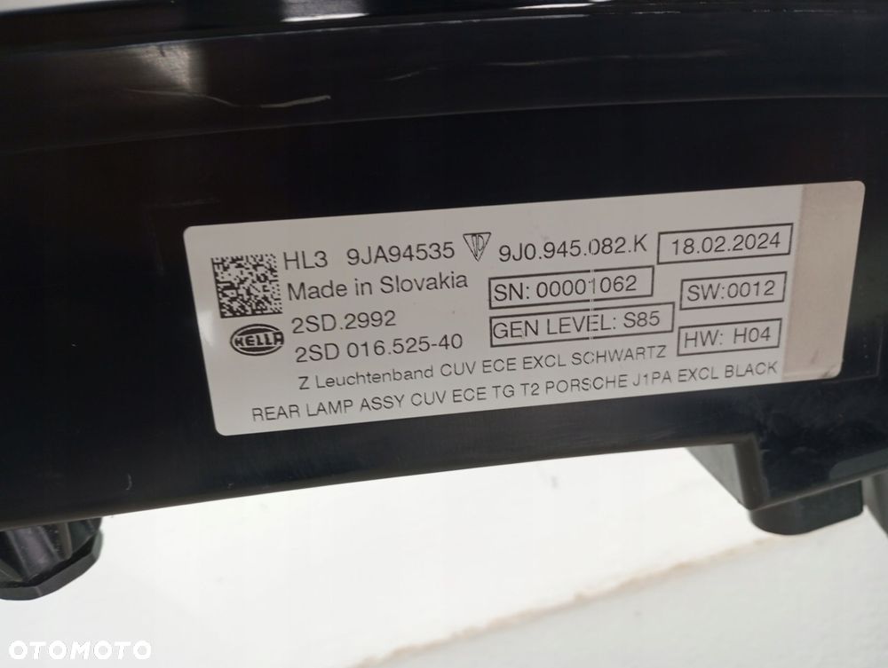 Lampa TYLNA PORSCHE TAYCAN 9J0-945082-K 9J0-945095-A 9J0-945096-K - 8