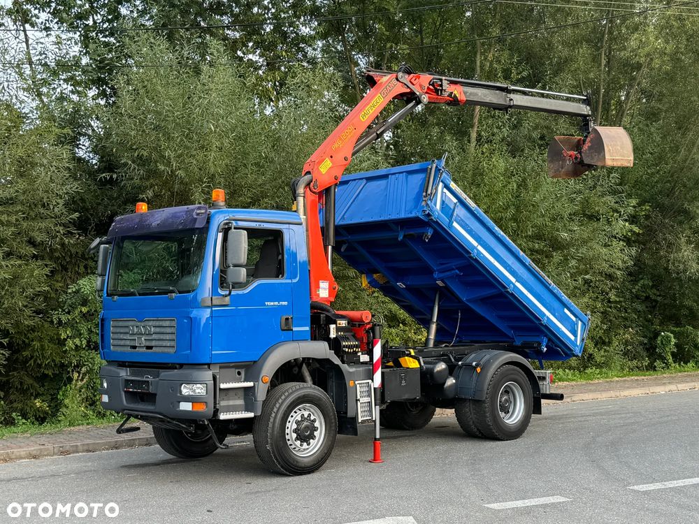 MAN * MAN 18 280 * Kiper Wywrotka * 4x4 * HDS Palfinger  120 STAN BARDZO DOBRY * Sprowadzony