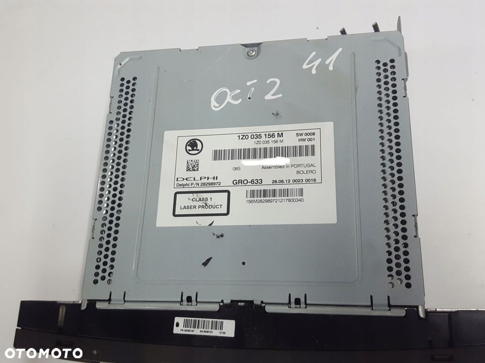 SKODA OCTAVIA 2 II LIFT 08-12r RADIO CD 1Z0035156M - 4