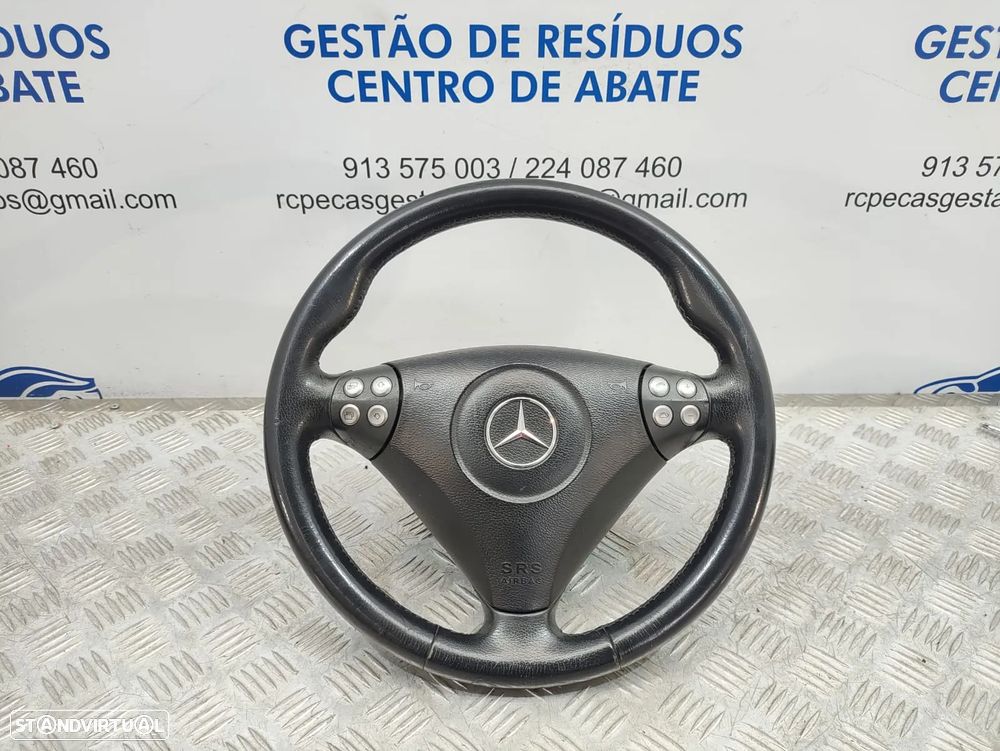 Volante Completo em Pele Multifunções Mercedes Benz SLK R171 A1714600403