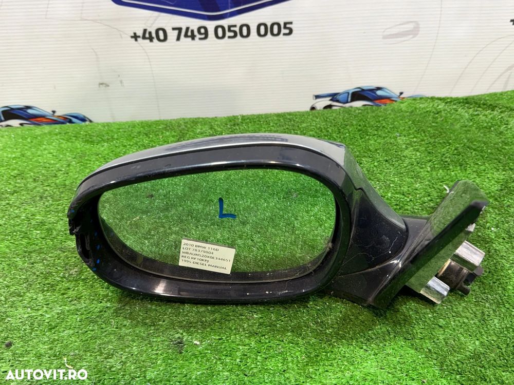 OGLINDA STANGA BMW 116D SERIA 1 E87 LCI 2.0 DIESEL 2010 COD OEM 7208343 51167268125 2004-2013 - 6