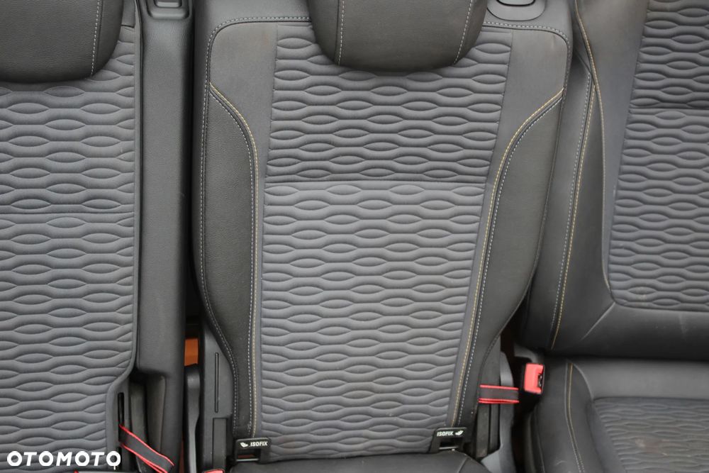 KOMPLET PRZEKŁADKA FOTELE BOCZKI PLASTIKI WYKŁADZINA PASY OPEL ZAFIRA C 7 OSÓB PÓŁSKÓRA - 14
