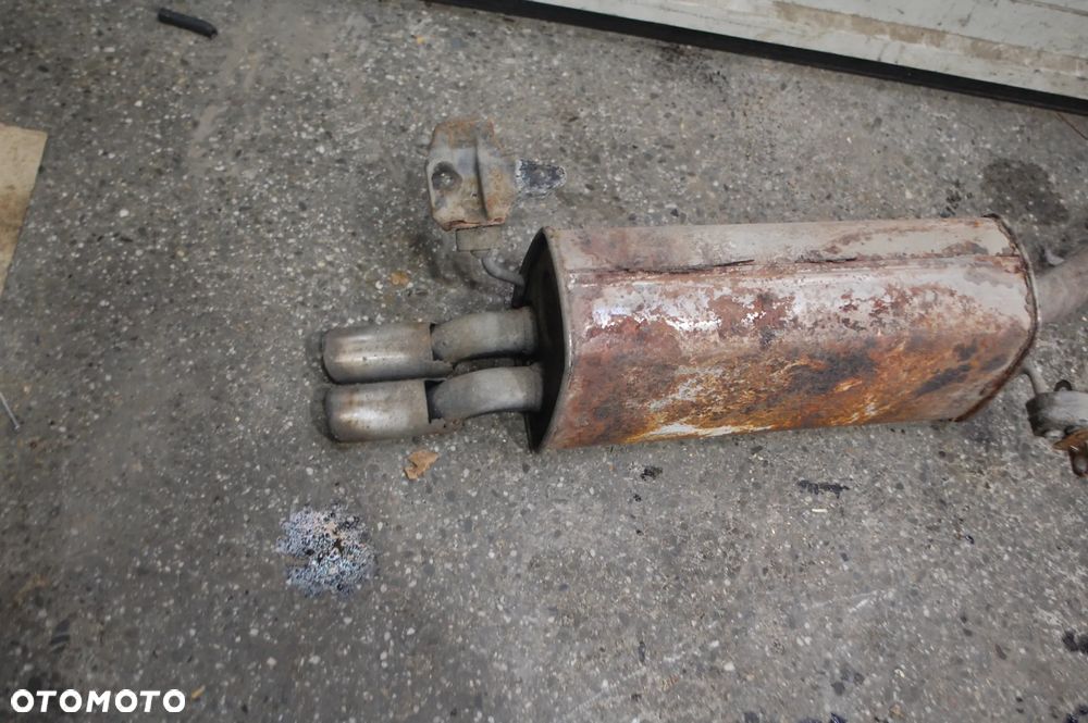 TŁUMIK KOŃCOWY DWURURKA RURA WYDECHOWA VW POLO IV 9N3 3D 1.9 TDI - 3