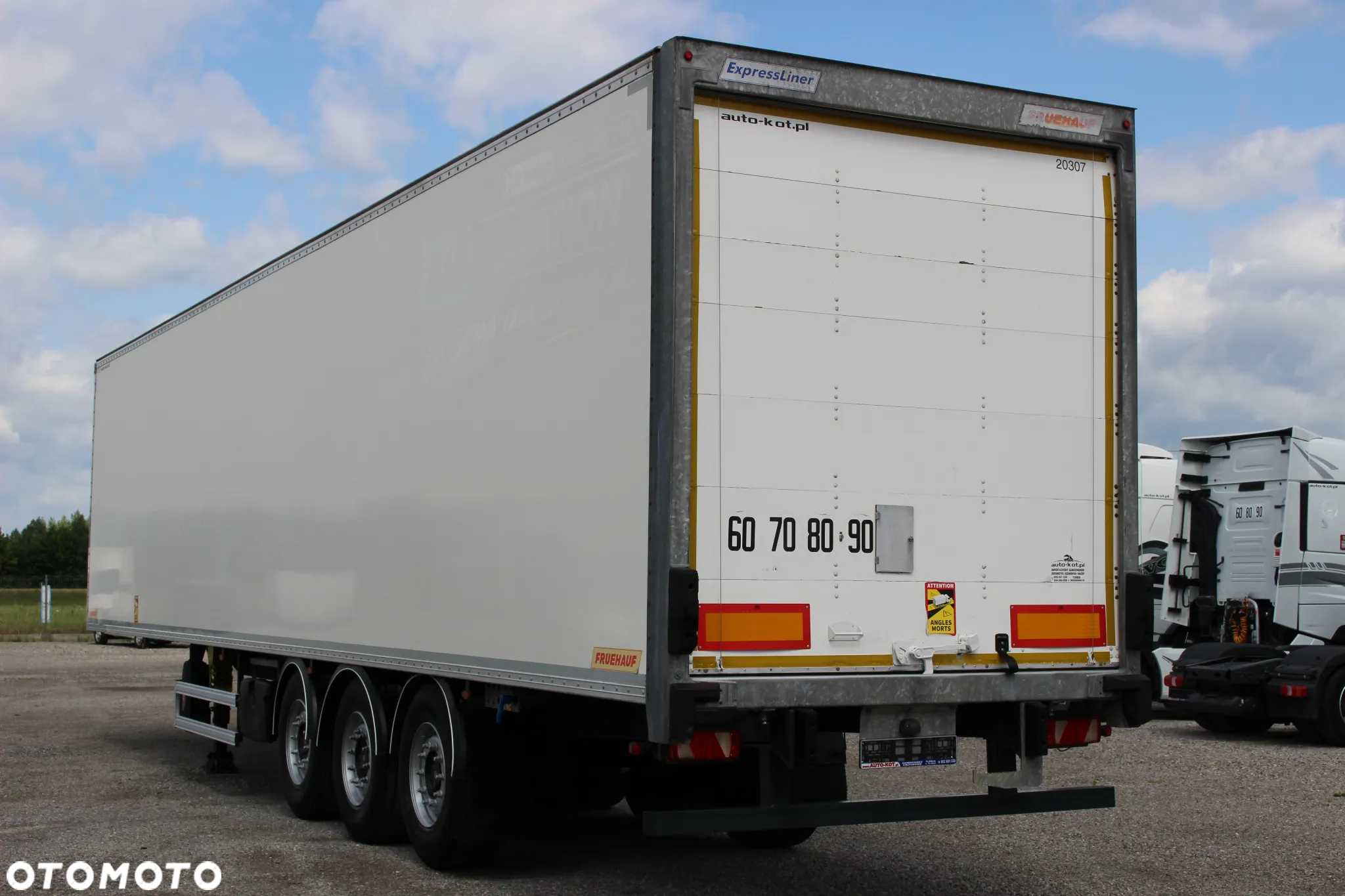 Fruehauf KONTENER /OŚ PODNOSZONA/Doppelstock/ OSIE SAF/ *SERWIS FR*/IDEALNY STAN / - 7