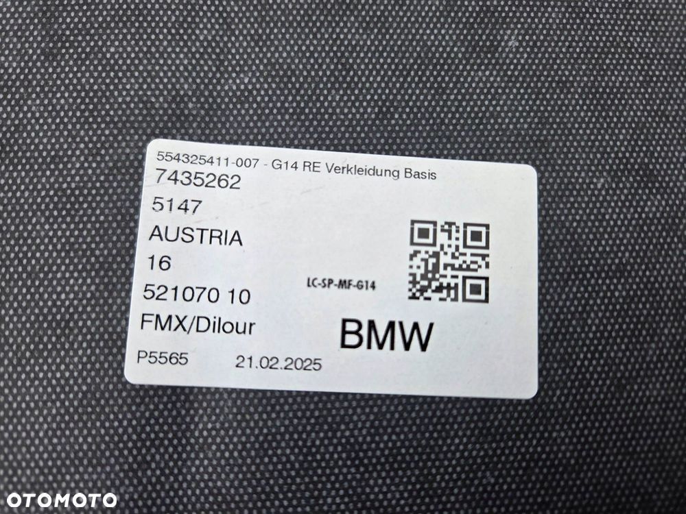 bmw m8 f91 g14 tapicerka boczek bagażnika prawy 7435262 - 4