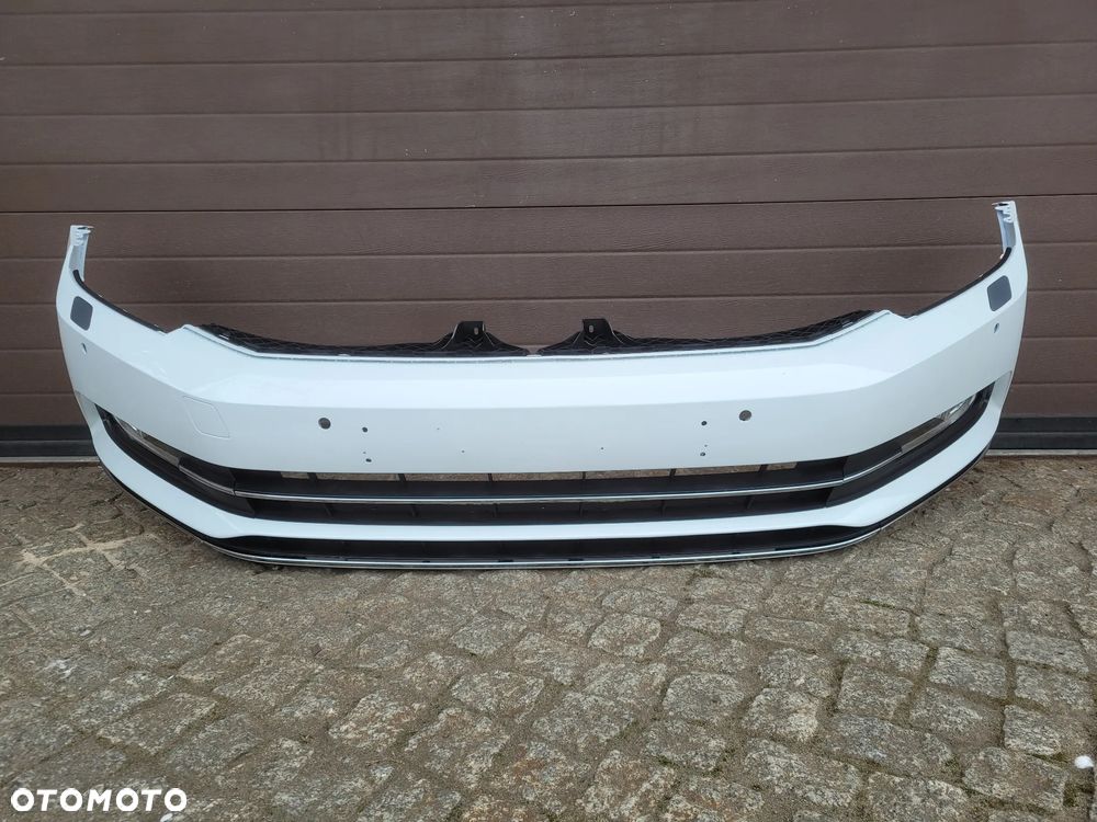 ZDERZAK PRZEDNI PRZÓD VW PASSAT B8 HIGHLINE LC9A PDC HALOGENY SPRYSKIWACZE - 2
