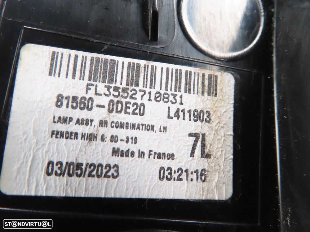 Farolim Esquerdo/Trás Usado / Original TOYOTA YARIS CROSS (MXP_) 815600D20 - 5