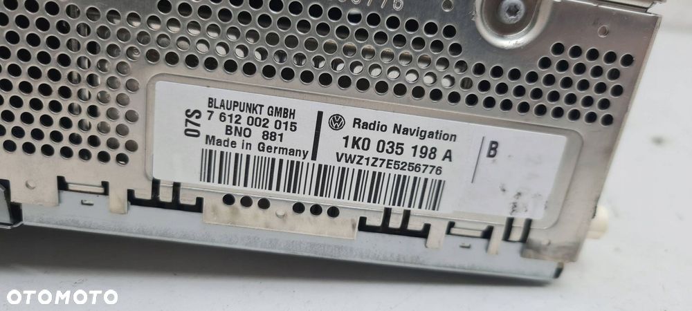 vw golf v gti / touran radio cd nawigacja – eu - 7