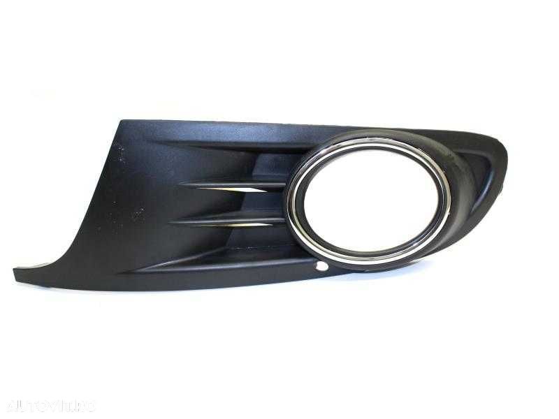 Set grile crom cu gauri proiectoare bara fata VW Golf 6 , grile noi - 4