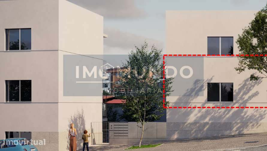 Moderno T2 com Vista para Jardim - Novo Condomínio Fechado Porto - Grande imagem: 2/15