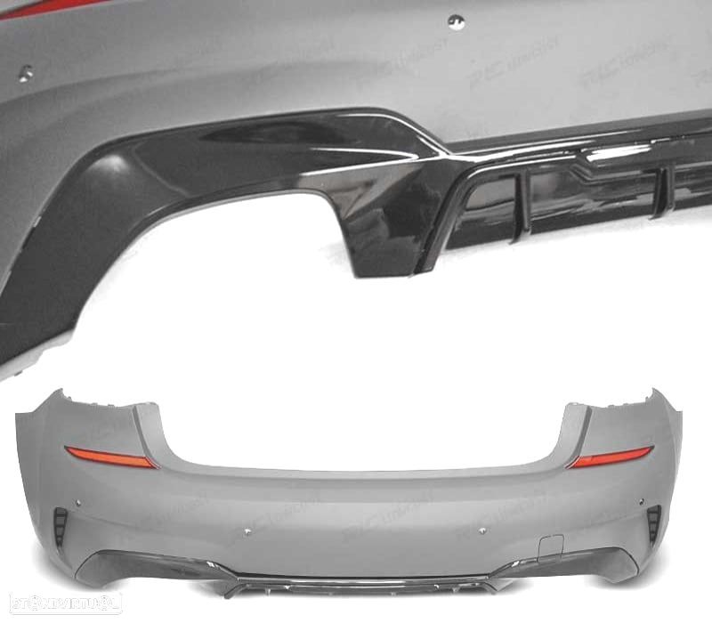 PARA-CHOQUES TRASEIRO BMW G20 19- LOOK M PERFORMANCE PDC - 2