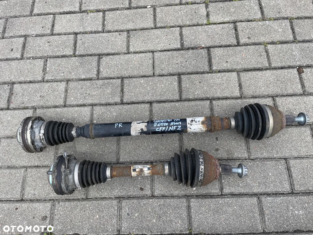 VW SHARAN II 2,0 TDI PÓŁOŚ LEWA PRAWA 7N0407764Q 7N0407763 - 1