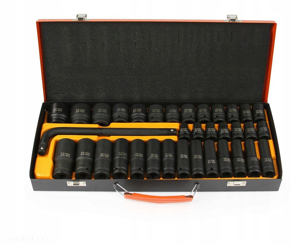 KLUCZE NASADOWE NASADKI UDAROWE 1/2" BJC 8-32mm 6-kąt 35el długie krótkie - 4