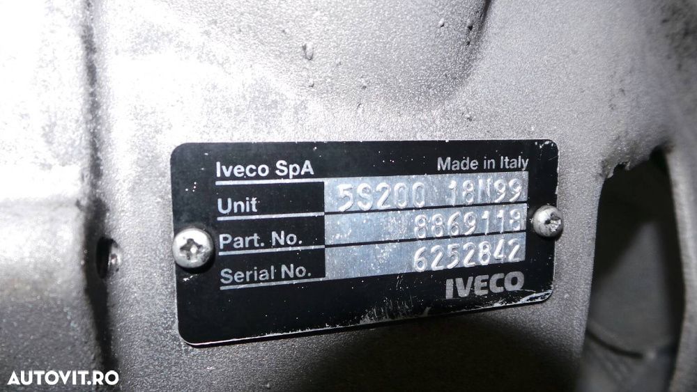 Cutie de viteze Iveco Daily III; 2.8 D; 5 Trepte; 1998~2008 - 5