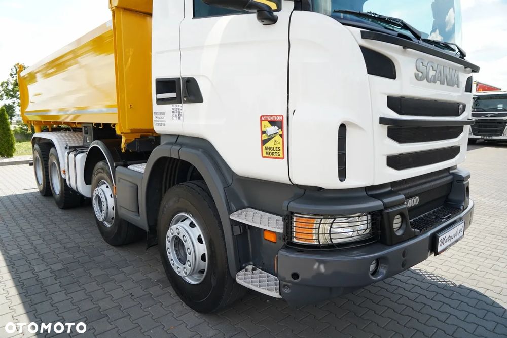 Scania G 400 / 8x4 / WYWROTKA 2 STRONNA  / HYDROBURTA /  BORDMATIC / MANUAL - 13