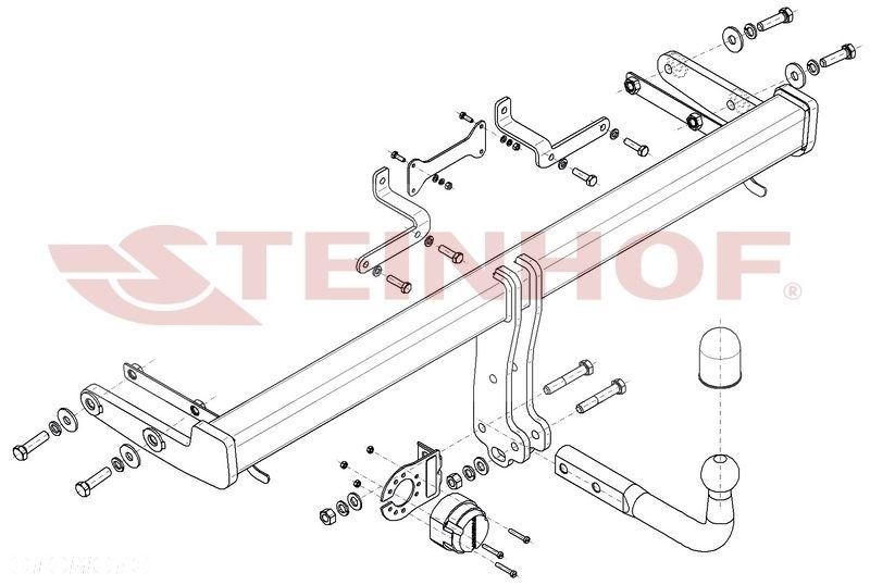 Hak Holowniczy + MODUŁ 7PIN do Hyundai Tucson IV NX4E od 2020 - 2