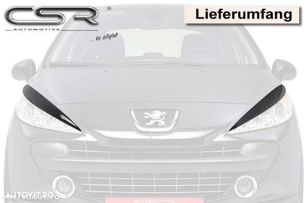 Pleoape faruri pentru Peugeot 207  CALITATE PREMIUM ⭐️⭐️⭐️⭐️⭐️ - 4