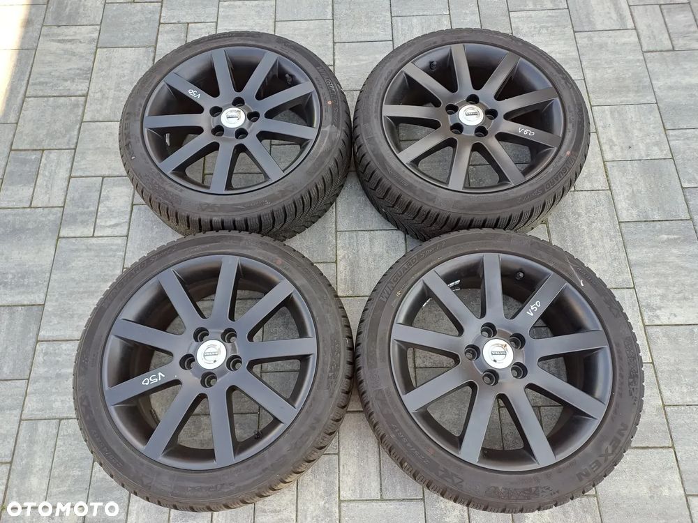 FELGI Z OPONAMI KOŁA ALUMINIOWE VOLVO V50 I R17 5X108 ET49 63,4mm OPONY 225/45 ZIMA 2024r NR15 - 1