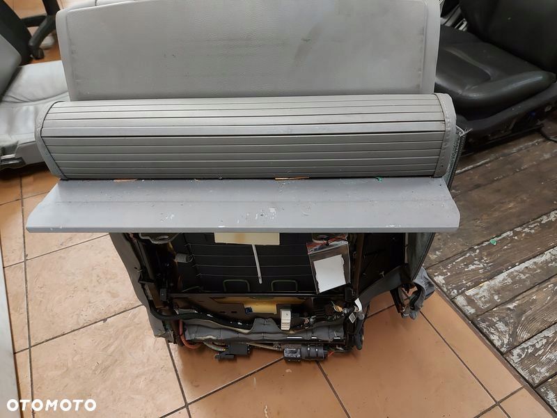 bmw 7 e65 fotel kanapa szara komfort prawy tył wentylowana grzana elektr. - 6