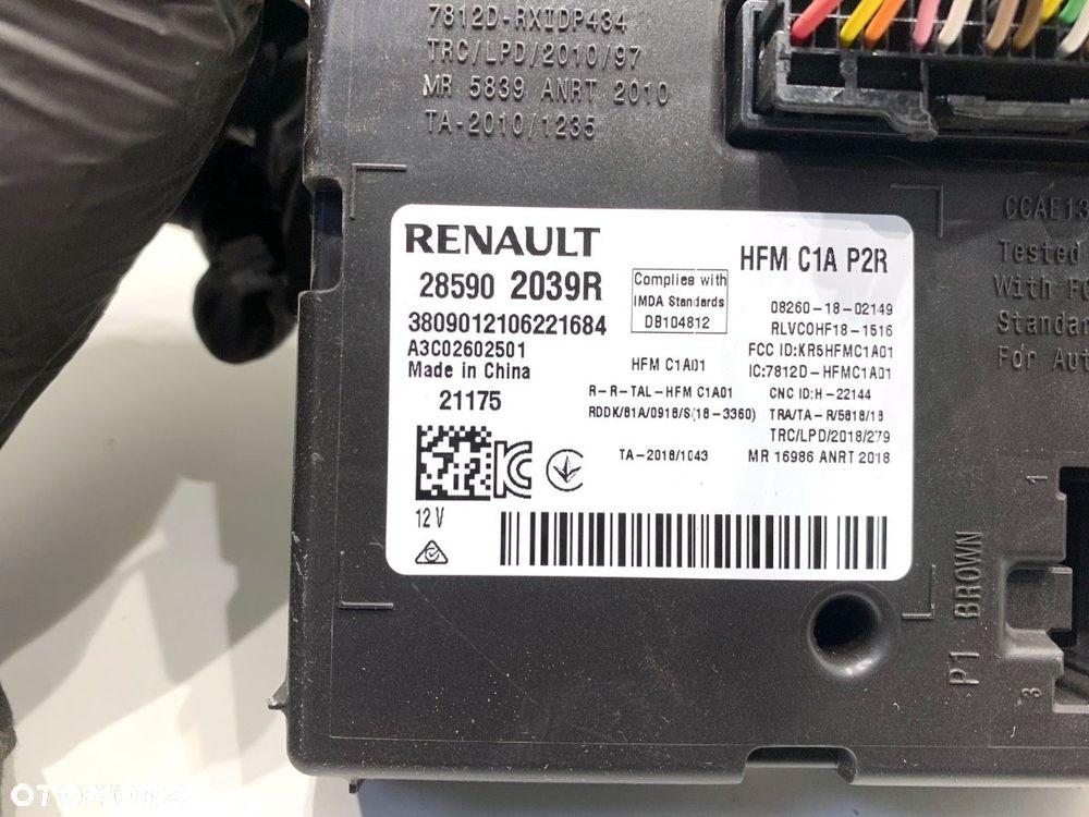 MODUŁ HFM  RENAULT ARKANA I (LCM_) 2019 - 2022 1.5 E-TECH 145 69 kW [94 KM] Hybryda silnik - 4