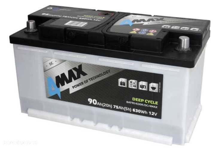 Akumulator JENOX 4max DEEP-CYCLE 12v 90ah P+ Radom,  wysyłka free - 2