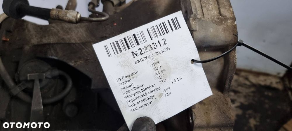 SKRZYNIA BIEGÓW AUDI A4 B5 CTD05055 / 012409131E - 6