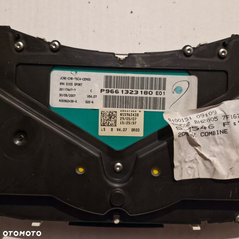 PEUGEOT 307 LIFT 2.0 HDI LICZNIK ZEGARY P9661323180 - 4