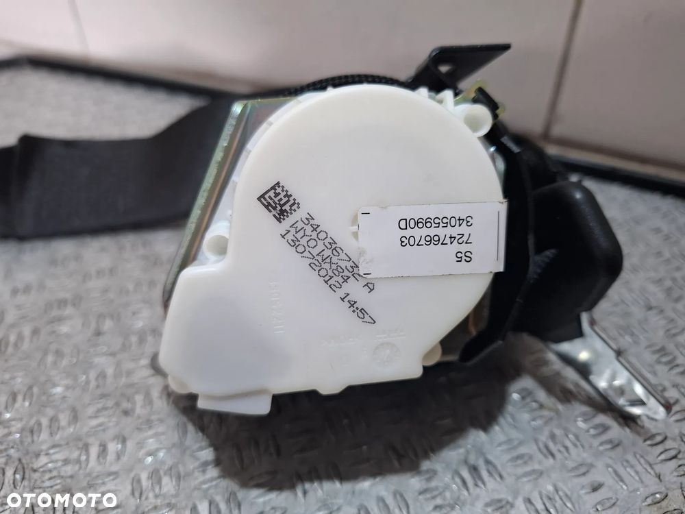 Pas bezpieczeństwa tył tylny BMW 5 F10 nr 34036732 - 2
