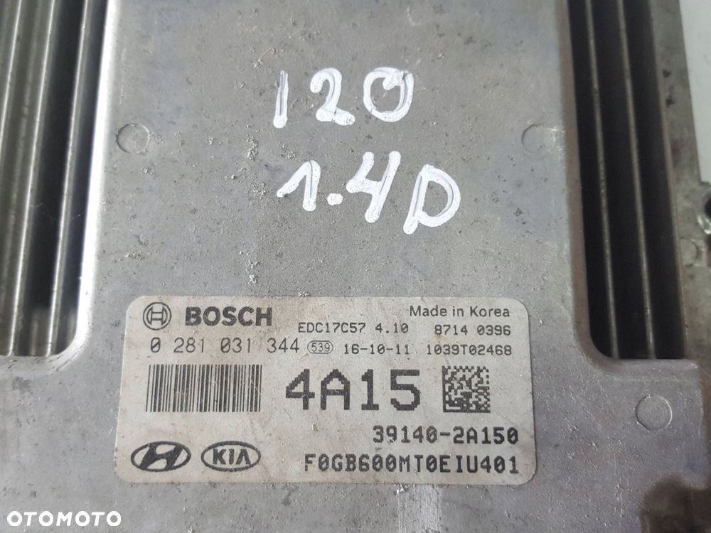 HYUNDAI I20 II 14-20r 1.4 CRDI KOMPUTER STEROWNIK SILNIKA 39140-2A150 - 2