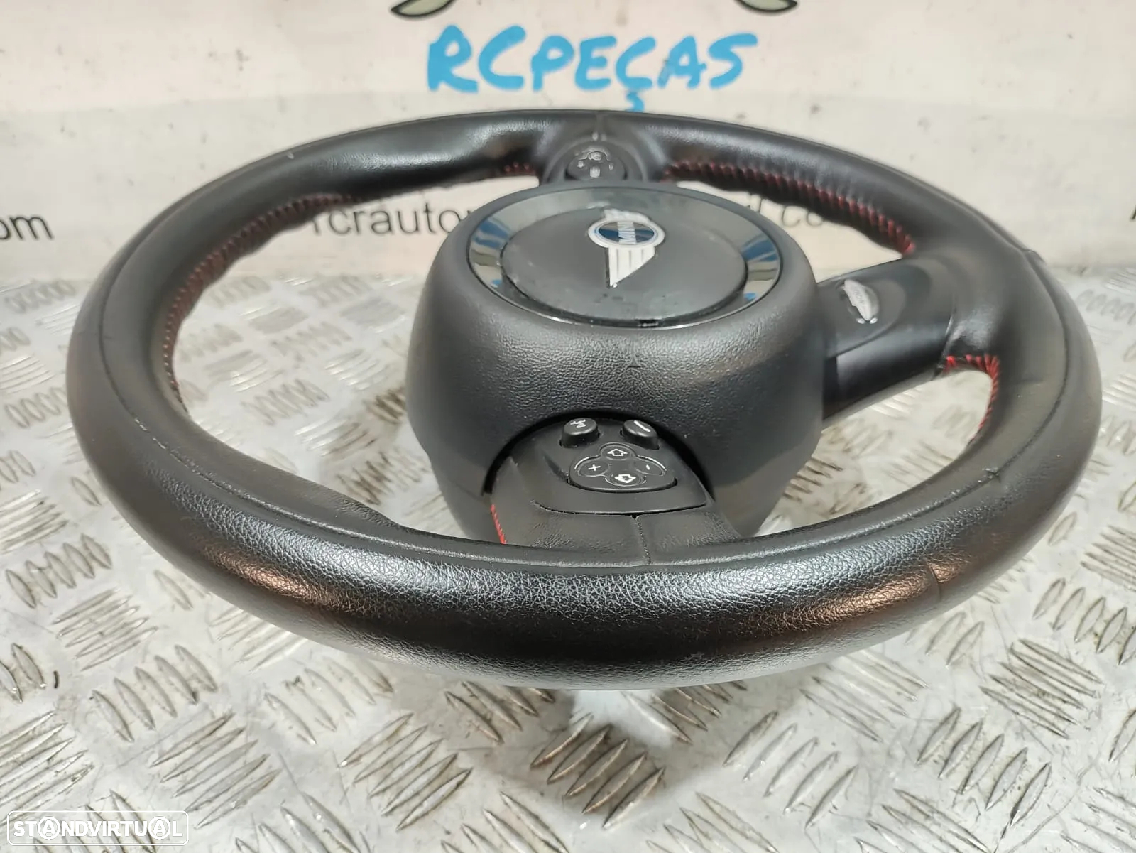 Volante + Airbag Completo Mini Cooper JCW Original - R56 R57 R58 R59 R60 - Comandos Multifunções John Cooper Works Guiador - 6