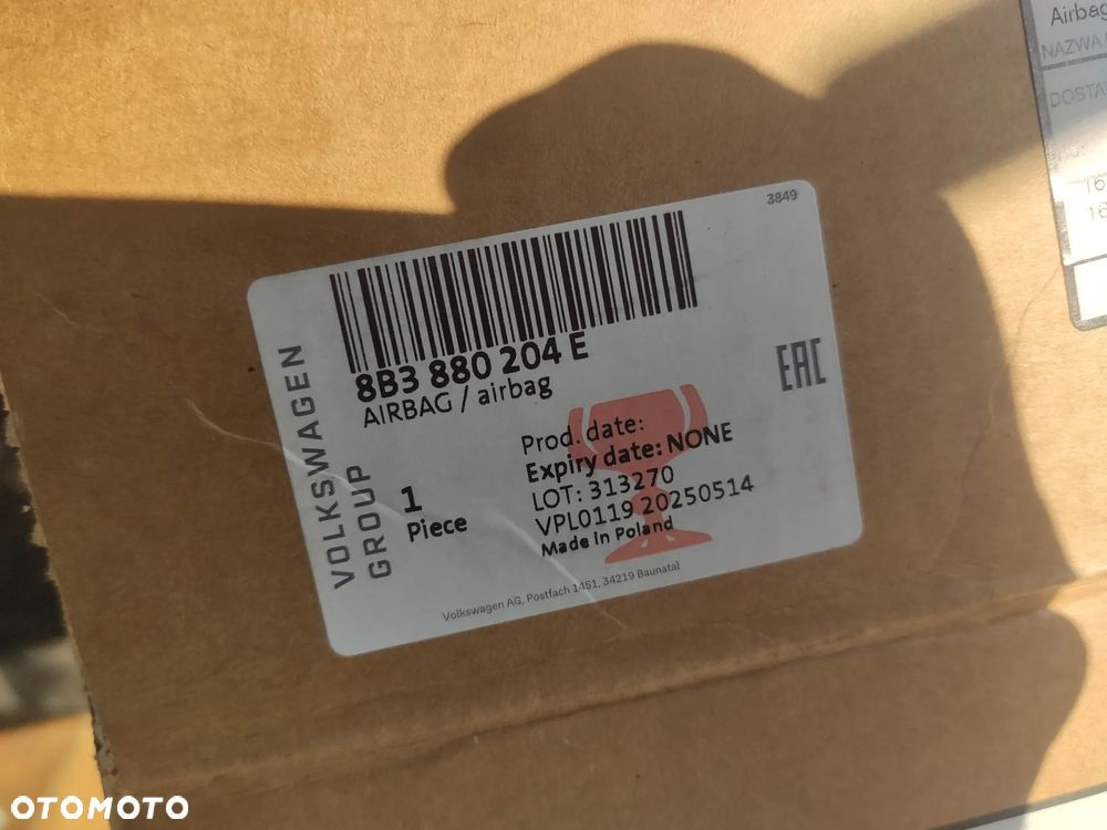 WG Poduszka Pasażera Airbag Audi A5 8B3 20- 8B3880204E - 4