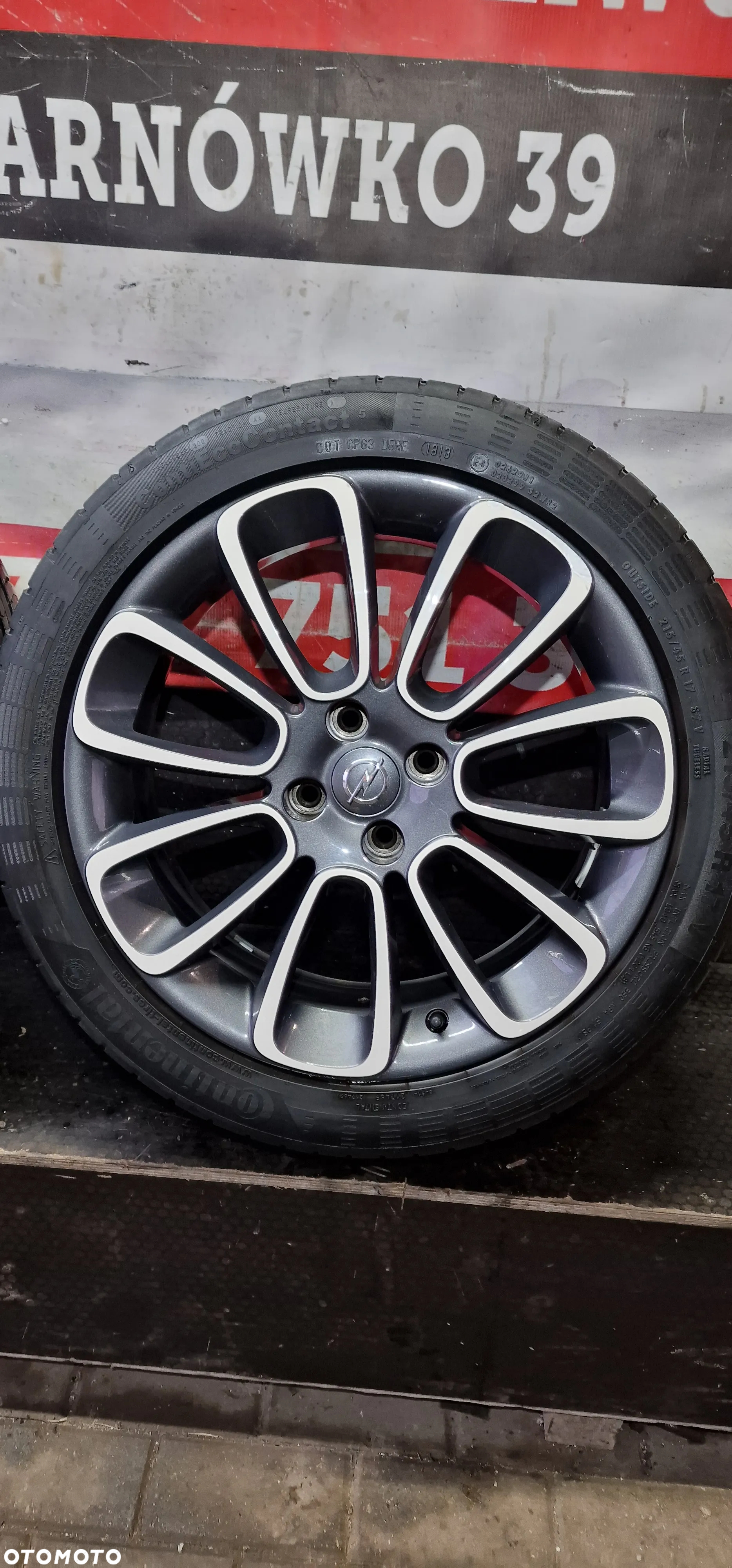 ALUFELGI +OPONY LETNIE Continental 215/45 17 OPEL Adam CORSA E 4X100 ET44 R17 - 15