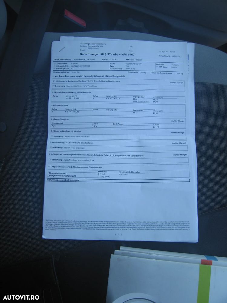 Volkswagen TRANSPORTER T6 , 6 LOC. PLATFORMA MIXTA , AC. - 21