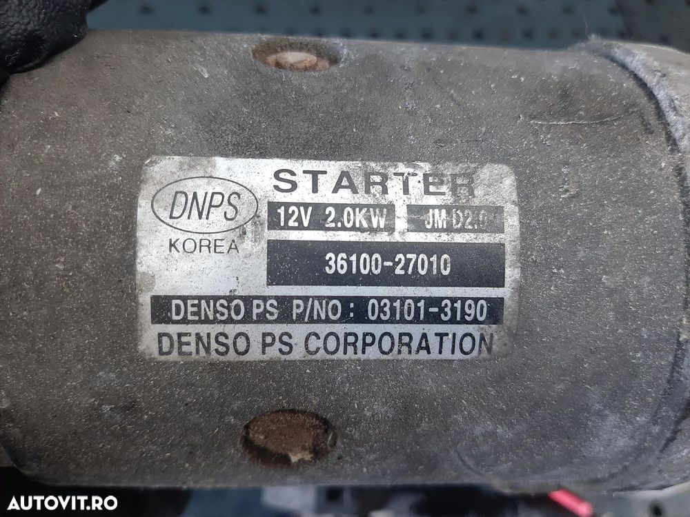 electromotor 2.0 crdi  euro 4  kia carens  hyundai tucson  36100-27010 - 3