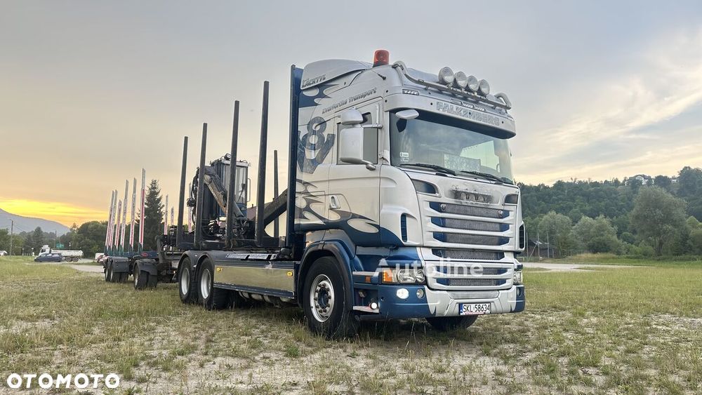 Scania R730 V8 6x4 + Przyczepa GLOGGER DO DRWNA - 2