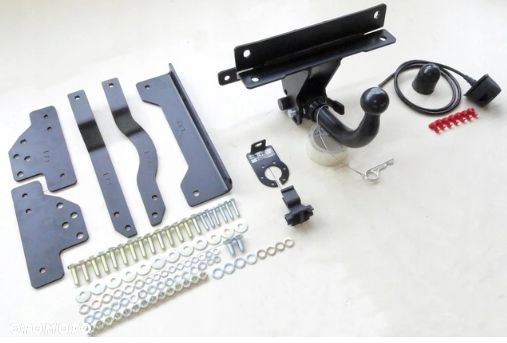 NOWY KOMPLETNY SŁUPSK AUTO HAK HOLOWNICZY + WIĄZKA 7 PIN do VOLVO S40 S-40 SEDAN 4 DRZWI 2003-2012 - 1