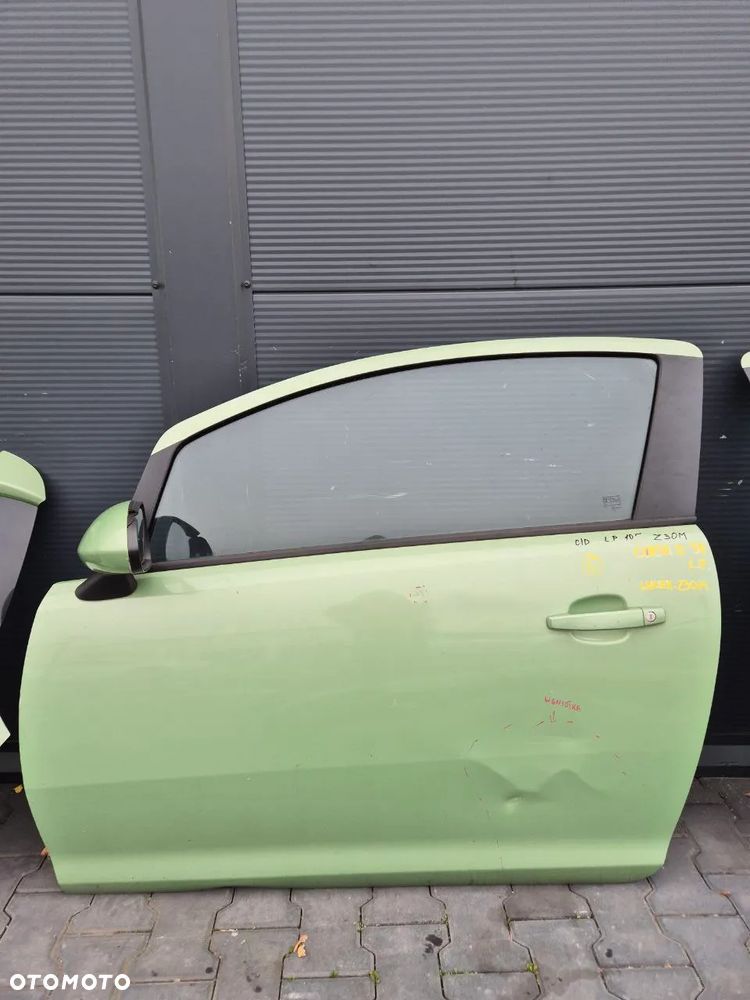 OPEL CORSA D DRZWI SZARA 3-DRZWIOWA 3D / KLAPA BAGAŻNIKA / BŁOTNIK / ZDERZAK (zielony Z30M)/ KLAPA GRAFITOWA SZARA / KLAPA ZŁOTA SZAMPAŃSKA - 5