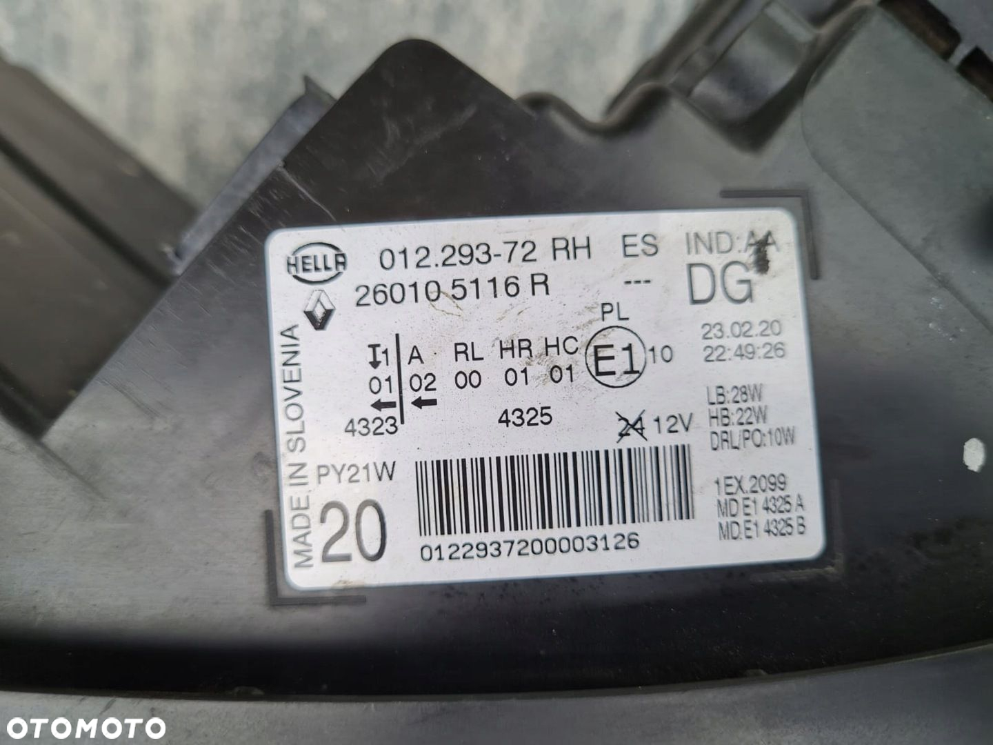 RENAULT SCENIC IV 4 Kompletna Lampa prawa przód Full Led Pure Vision - 11