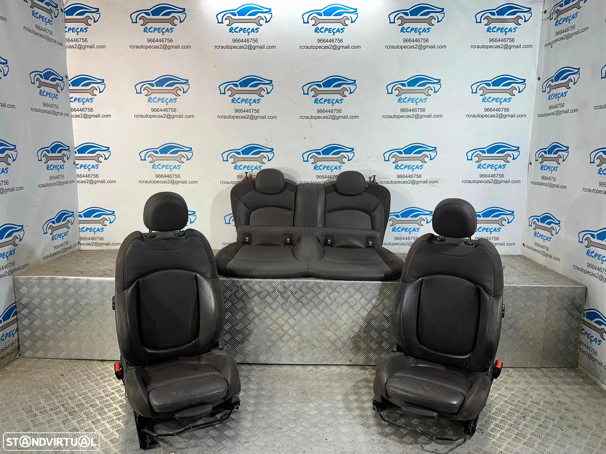 .Conjunto Bancos Originais Pele Mini Cooper One F56 2 Portas F54 Clubman 2013 - 2024 - 2