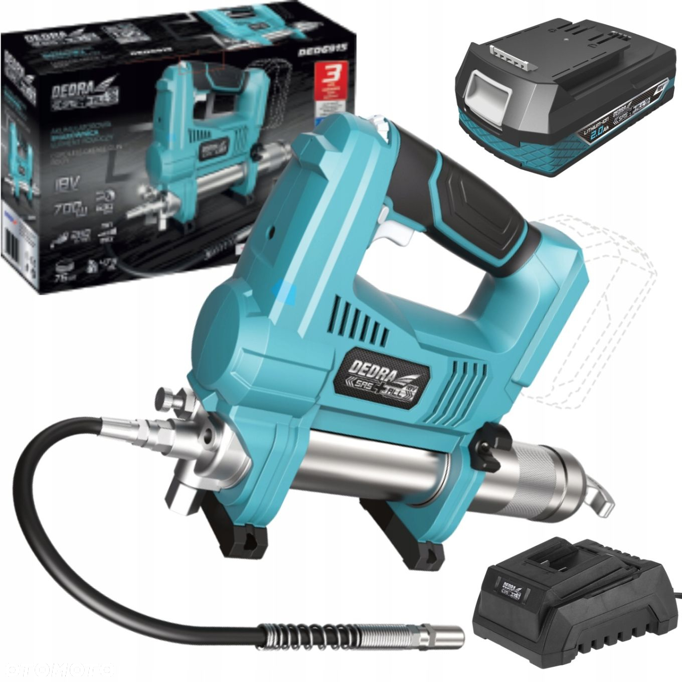 DEDRA DED6915 SMAROWNICA akum 690Bar 18V SAS 2Ah - 10