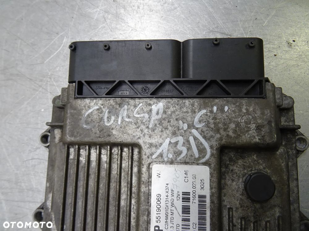 OPEL CORSA C 03-06 1.3CDTI STEROWNIK KOMPUTER SILNIKA 5519969 - 2