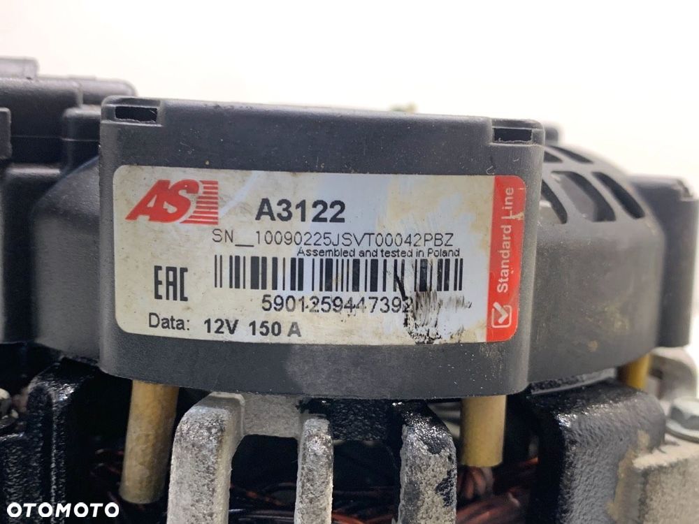 ALTERNATOR  PEUGEOT PARTNER Nadwozie pełne/minivan 2008 - 2022 1.6 HDi 16V 66 kW [90 KM] olej - 4
