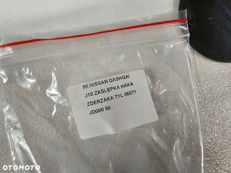 NISSAN QASHQAI 1 I J10 ZAŚLEPKA HAKA ZDERZAKA TYŁ TYLNA 85071JD000 - 4