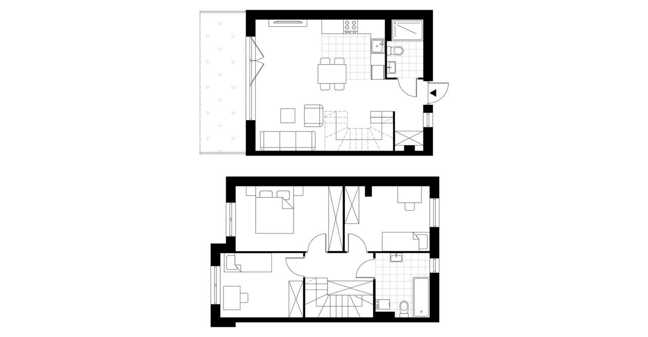 4-pokojowy dom 80m2 + ogródek Bez Prowizji - Pełny obrazek: 4/8