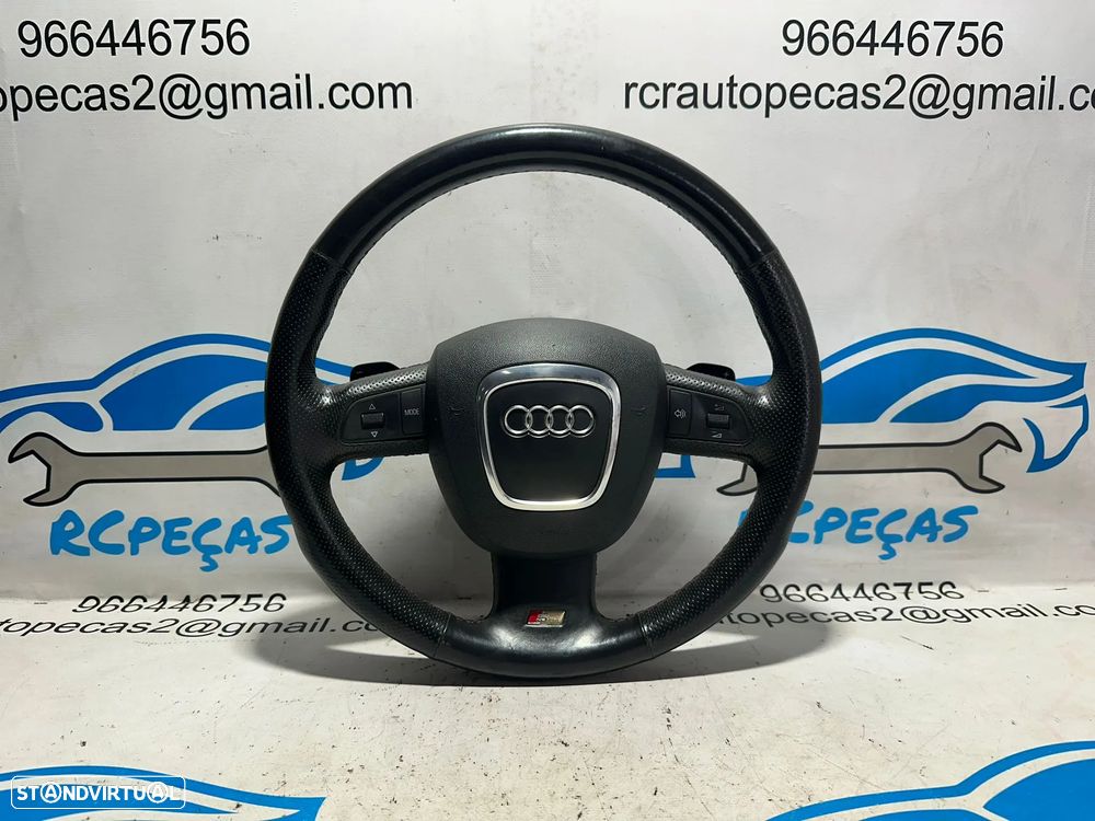 .Volante Airbag Multifunções Botões Patilhas Original Audi A6 C6 DSG 4F0419091CA 2005 - 2015 - 2