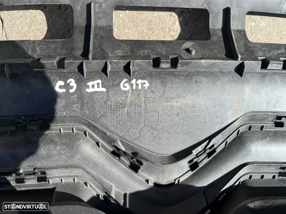 Citroen C3 III - GRELHA LIP PARA CHOQUES FRENTE - G117 - 4